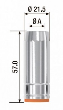 Сопло газовое Fubag D= 18.0мм FB 250 (10 шт.)