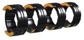 Ролики подающие EWM FUEL 4R 1.6 MM/0.06 INCH BLACK/ORANGE (порошковая 1.6 мм, D=37 мм, V-паз, чёрный-оранжевый, 4 шт.)