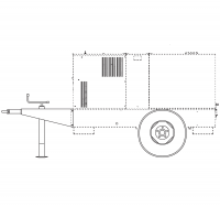 Комплект CTL 35 для транспортировки ESAB KHM 595/2х400 (колеса, фаркоп)