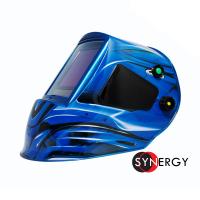 Сварочная маска «Хамелеон» FoxWeld МЕГА "синяя" (ф-р MEGA LED 2, в блистере)