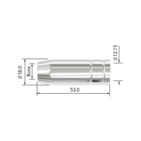 Сопло коническое горелки PARKER Uniarc SVA-UDU1500 (D12.0/53.0/0.93 мм, упаковка 5 шт.)