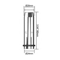 Сопло газовое горелки PARWELD BZL SB610A/SB610W (цилиндрическое, d=23x90мм)