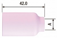 Сопло керамическое Fubag №8 FB TIG 17-18-26 (газ.линза 12.5х42 мм, 2 шт.)