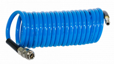 Шланг спиральный Fubag с фитингами рапид полиуретан 15бар 6x10мм 5м