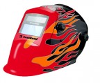 Сварочная маска «Хамелеон» FoxWeld КОРУНД-2 "Огонь" с АСФ 7100V