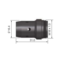 Диффузор газовый PARKER для SGB6050 (600А, стойкий, чёрный, L=31.0мм, упаковка 5 шт.)