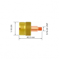 Корпус цанги для горелки PARKER DGT/SGT 9/20/20S/125M/250M/225F (4.0x40.5мм, станд. с увеличенной газ.линзой)