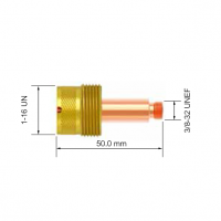 Корпус цанги для горелки PARKER DGT/SGT17/18/26/125M/225F (3.2x50мм, увеличенная газ.линза)