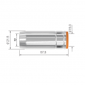Сопло газовое для горелки PARKER SGB2500 (цилиндрическое, D18.0/57.5/1.75мм, упак. - 5 шт.)