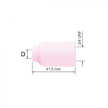 Сопло керамическое PARKER №11 для SGT 17/18/26/18SC (газ.линза, 17.0x41мм)