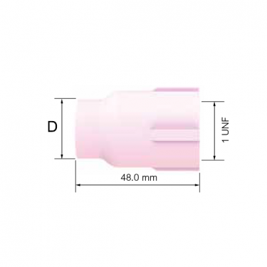 Сопло керамическое PARKER №10 для SGT 9/20 (для увеличенной газ.линза, 16.0х48мм)