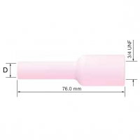 Сопло керамическое PARKER №4 для SGT 17/18/26/18SC (газ.линза, удлиненное, 6.5x76.0 мм)