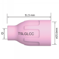 Сопло керамическое PARKER №14 для T5W (d=24.0x51.5 мм, увеличенная газ.линза)