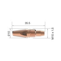 Контактный наконечник горелки PARKER M6OSW (d=1.2 мм, CuCrZr, M10*35.5 мм, под AL)