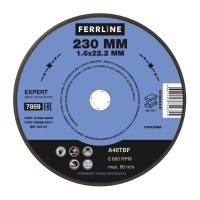 Круг отрезной по металлу FoxWeld FerrLine Expert (230x1.6x22.2 мм, A46TBF)