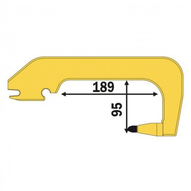 Консоль с электродом TELWIN CA1 (стандарт) для INVERSPOTTER (95 мм, ж/о)