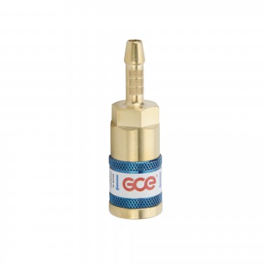 Быстросъем на газовый шланг GCE QC-030 (кислород, 4.0 мм)