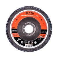Круг лепестковый с керамическим абразивом FoxWeld FTL Everest P80 (125x22.2 мм, тип 29)