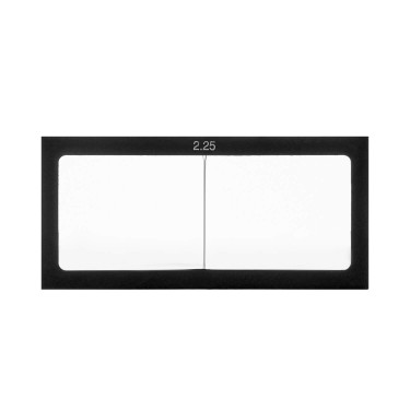 Линза диоптрическая ПТК 225 (+2.25, стекло, черная рамка, 108х50х4мм)