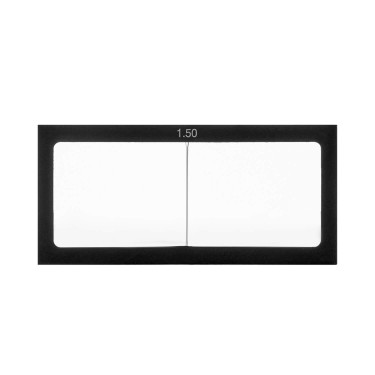 Линза диоптрическая ПТК 150 (+1.5, стекло, черная рамка, 108х50х4мм)