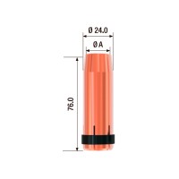 Сопло газовое горелки Fubag FB 500 (d=19.0х76 мм, 5 шт.)