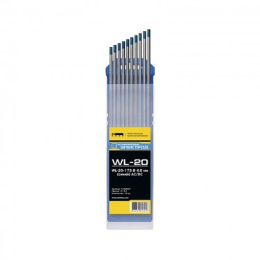 Вольфрамовые электроды КЕДР WL-20 (d=4.0 мм, 175 мм, синий)