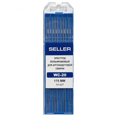 Электрод вольфрамовый SELLER WC20 (d=4.0х175мм, AC/DC, серый, упаковка 10 шт.)