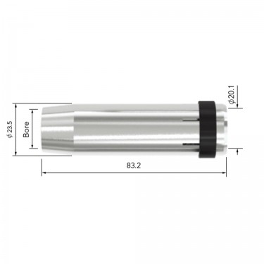 Сопло коническое горелки PARKER SVA-UDU3600 (D16.0/83.2/1.7 мм, латунь, упаковка 5 шт.)