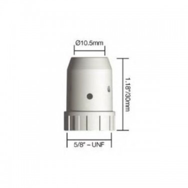 Диффузор газовый горелки PARWELD XP8 300A/320A/350A/400A/450W (M10x30мм, силикон, упаковка 5шт.)