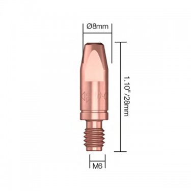 Контактный наконечник PARWELD BZL SB230A-350W (d=0.9мм, CuCrZr, M6x28x8мм)