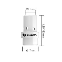 Диффузор газовый горелки PARWELD BZL SB360A (11x33x17мм, черный, упаковка 5 шт.)