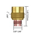 Газовая линза большая PARWELD (d=1.2-6.4мм, 5/8"UNFx37мм, упаковка 5 шт.) PRO45/PRO55/PRO250A
