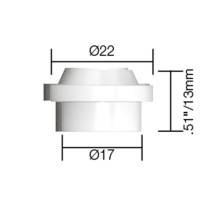 Изолятор газ.линза PARWELD (22x13x17мм) PRO/ECR/WP17-26 (используется с 18CG)