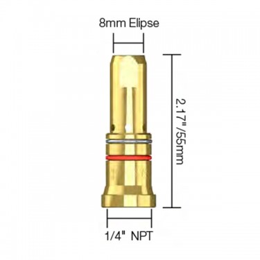 Держатель наконечника горелки PARWELD BND EZQ200-350A (эллипс, 8.0x55x1/4