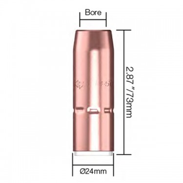 Сопло газовое горелки PARWELD TRG (d=19x73мм, кромка 3.0мм, упаковка 5 шт.)