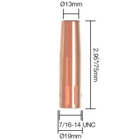 Сопло газовое горелки PARWELD PNA200А (d=13x75мм)