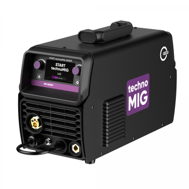 Сварочный полуавтомат START technoMIG 200DP (220В, двойной пульс, сварка алюминия, синергетика, LCD монитор)
