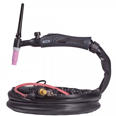 Горелка аргонодуговая START TigLine-26FV 8м (гибкая, вентильная, 180А, ПВ=35%, СКР 30-50 + б/р, 2 пин)