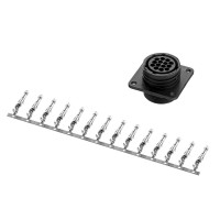 Розетка панельная ПТК 14-F PIN1421 МАСТЕР (14 pin)