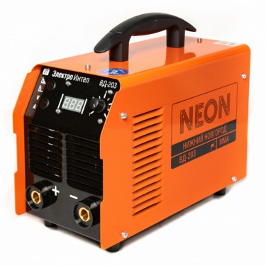 Сварочный инвертор NEON ВД-203 (220В, кa6eль 2.5м)
