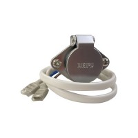 Розетка панельная подключения подогрева газа к источнику MIG Evospark в сборе