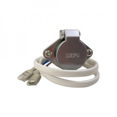 Розетка панельная подключения подогрева газа к источнику MIG Evospark в сборе