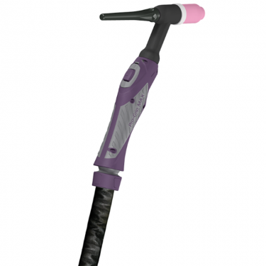 Горелка PARWELD TIG PRO-GRIP MAX 18SC 4м (400А, ПВ=100%, 0.5-4.8мм, 1 кноп., байонет 35-50, ниппель на газ и воду, без р.упр.)