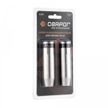 Сопло коническое Сварог MS 36 (d=12.0x84 мм, медь с покрытием, блистер 2 шт.)
