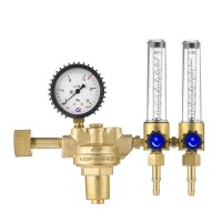 Регулятор универсальный ПТК У-30/АР-40-КР-И-2Р (2 ротаметра, латунь)