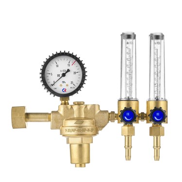 Регулятор универсальный ПТК У-30/АР-40-КР-И-2Р (2 ротаметра, латунь)