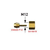 Гайка для ниппеля на газ M12 PARWELD TIG TGC-DQM12/BDM12