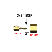 Ниппель на газ 3/8” BSP PARWELD TIG-TGC