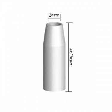 Сопло газовое PARWELD сильно коническое RF45 (Tr18х4 D13.0/85.0, упаковка 5шт.)