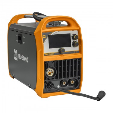 Сварочный полуавтомат HUGONG PMIG 200 III LCD (220В, ПВ=40%, синергетика, двойной пульс, сварка алюминия)
